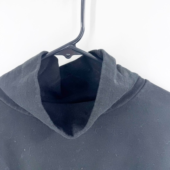 ✅ ALL SAINTS BLACK ASYMMETRICAL CREW NECK LONG SLEEVE SWEATSHIRT SIZE SMALL - Picture 4 of 9